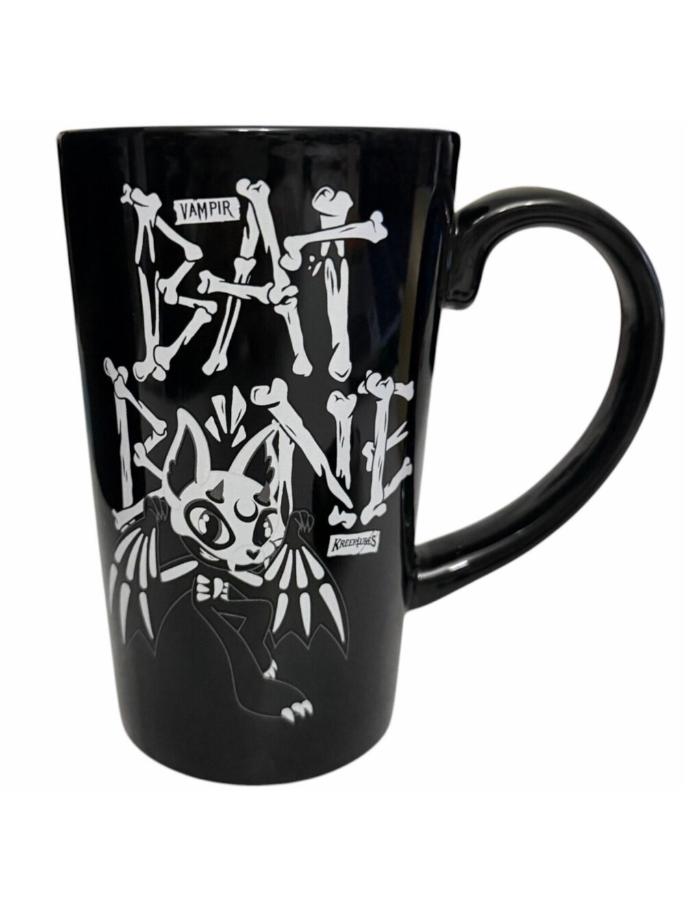 Killstar Batbone Tall Coffee Mug Vampir Black Haunted Homeware NEW In Box